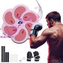 Music Boxing Machine for Adults,Smart Boxing Training Machine,Wall Target Punching Workout for Kids,Reflex Training Suitable for Home,Office,Gym,Fun Fitness Equipment(Pink)