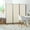 Beige#4, variant on Privacy Screen HOMCOM 6' 3 Panel Room Divider, Indoor Privacy Screen for Home, Beige,Partition Screen