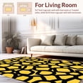thumbnail image 2 of ODIKA 6' x 9' Machine Washable Non-Slip Area Rug, Geometric Oval High Traffic Rug, Yellow, 306047, 2 of 7