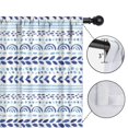 thumbnail image 4 of Blackout Kids Curtains,Blue Striped Geometric Pattern Childrens Insulated Curtains Set Of 2,Bedroom Essentials,Toddler Room Decor 52x63in(132x160cm), 4 of 5