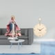 thumbnail image 2 of Figura de en acrílico, adorno de mesa, reloj decorativo de pared, reloj moderno de madera con función silenciosa, ideal para regalar o co, 2 of 8