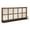 Brown, variant on Kate and Laurel Jackson Modern Metal Framed Wall Mirror with Shelf, 22 x 29, Black, Chic Rectangle Mirror for Wall