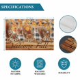 thumbnail image 6 of Welcome Fall Squirrel Placemats Set of 2, Thanksgiving Botanical Plaid Washable Wipeable Table Mats for Dining Tables, Indoor Outdoor Kitchen Place Mats for Holiday Party Table Decor, 6 of 9