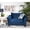 Navy Blue, variant on Navy Blue Camero Living Chair | Comfort for 5 People | Sinuous Springs and Polyester Upholstery | Deal with Color Photo Variation