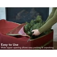thumbnail image 6 of Covermates Keepsakes Christmas Tree Structured Rolling Storage Bag - Superior Protection, Reinforced Handles - Holiday Storage, Red, 6 of 9