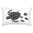 thumbnail image 1 of Balery Family Of Sea Turtles Funda de Cojín Estampada, Regalos para Mujeres, Regalos de Amor para Ella, Regalos para Novia o Esposa, Funda de Almohada-20"x30", 1 of 6