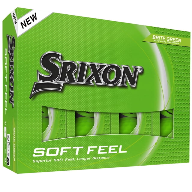 Pelotas de golf Srixon Soft Feel 14 Brite Green (12 piezas)