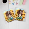 thumbnail image 3 of English Springer Spaniel Hello Summer Sunshine Sunflowers Spring Retro Vintage Cutout Transfer Sticker Springers Dog Lover Gifts Transparent Decal Art Decor - 00008, 3 of 5