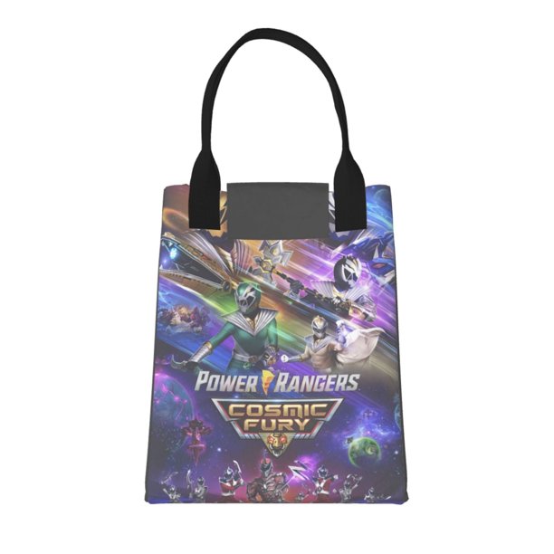 Bolsa de almuerzo Power Rangers para mujer y hombre, bolsa de almuerzo reutilizable fácil de limpiar, lonchera, bolsa de almuerzo, bolsas de almuerzo aisladas, resistente al agua, forro térmico y