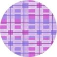 thumbnail image 1 of Ahgly Company Machine Washable Indoor Round Transitional Heliotrope Purple Area Rugs, 4' Round, 1 of 7