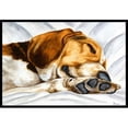 thumbnail image 1 of Carolines Treasures AMB1076MAT Beagle Bonheur Intérieur Ou Extérieur Mat- 18 x 27, 1 of 4