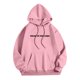 thumbnail image 5 of MHFRRA Sudadera con Capucha de Manga Larga para Hombre, Informal, Cómoda, con Forro, para Exteriores E Invierno Rosa, 5 of 6