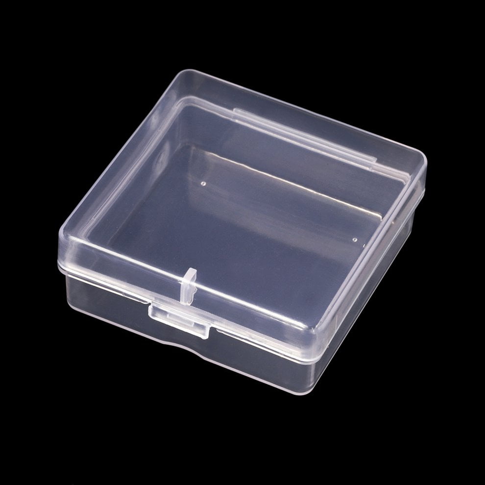 C0102002041 50 Storage Box Rectangular Square Transparent Plastic