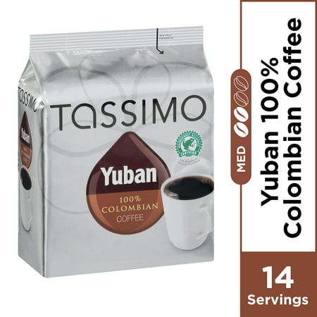 Tassimo Yuban Coffee, Medium Roast Arabica Colombian Coffee T-Discs , Caffeinated, 14 ct - 3.88 oz