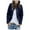 Navy, variant on Vetement Femme ete 2025 Women's Casual Fasion Autumn And Winter Button Long Sleeve Coats Stripe Shirts for Women Athletic Tops for Women Loose Fit Womens Tees Shirt Long Sleeve Turtle Necks S