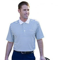Monterey Club Men's Rio Hondo Stripe Texture Golf Polo Shirt #1614
