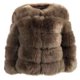 thumbnail image 1 of Rimocy - Abrigo de piel sintética de alta calidad para mujer, chaquetas gruesas y cálidas de invierno 2022, abrigos de piel cortos de manga larga a la moda para mujer, 1 of 6