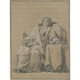 thumbnail image 3 of François-André Vincent 15x18 Black Modern Framed Museum Art Print Titled - Youth Sleeping in a Chair (ca. 1771-72), 3 of 5