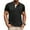 #Black, variant on DPTALR George Men's Henley Shirts,Short Sleeve Summer Casual,Classic Cotton T-Shirts with Pocket,Button Shirt,Black,Big and Tall Men XXL