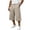Khaki, variant on longantii Men's Capri Pant Baggy Below Knee Summer Casual Wide Leg Loose Drawstring 3/4 Pant with Pockets Sky Blue M