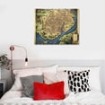 thumbnail image 4 of Nawypu  Map of Iceland with Sea Monsters 1585 Canvas Art Print Stretched Wall Decor, 4 of 4
