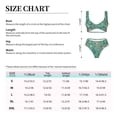 thumbnail image 4 of Kdxio Mushrooms and Flowers Print Women's 2 Piece High Waisted Wrap Spaghetti Strap Summer Swimsuit Bikini Set-Small, 4 of 7