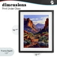 thumbnail image 4 of Stupell Industries Traditional Western Colors Earthy Desert Black Framed Print Under Glass, 13 x 16, by Franklyn Gregory, 4 of 8