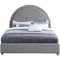 thumbnail image 3 of Meridian Furniture Milo Grey Fabric Full Bed, 3 of 8