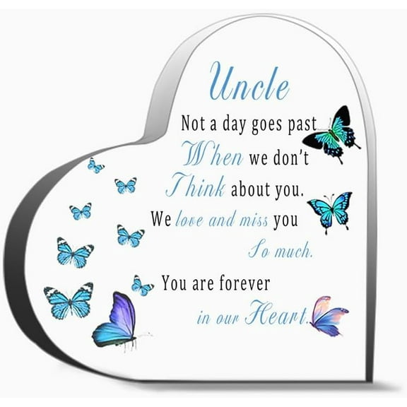Sympathy Gifts For Loss Of Loved One Memorial Gifts For Loss Of Uncle In Memory Of Uncle Plaque Bere Gifts Desk Decorative Sign Acrylic Sign For Office Desk Table Shelf