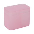 thumbnail image 2 of Naierhg Cotton Pads Organizer Multi-purpose Dust-proof Transparent Visible Desk Independent Double-Compartment Storage Box for Bathroom, 2 of 8