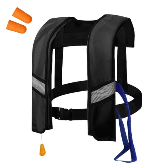 Rewenti Manual Inflatable Outdoor Adult Fishing Manual Air Expandable Vest for Safety
