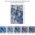 thumbnail image 2 of JV Home Area Rug Elegance Blue Yellow White 4'x6' Washable Carpet Anti Slip, 2 of 6