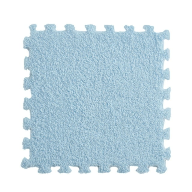 5Pcs 11.81Inch Square Puzzle Polyester Velvet Carpet in 14 Colors