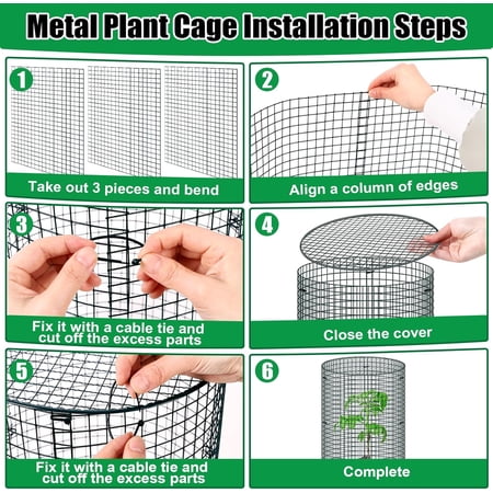 10 Pack Wire Plant Protector with Cover 16 x12 Detachable Metal Plant Protectors Mesh Garden Plant Protectors for Shrubs Flowers Vegetables to Keep Rabbit & Chicken Animals Out$$Garden & Patio 10 Pack Wire Plant Protector with Cover 16 x12 Detachable Metal Plant Protectors Mesh Garden Plant Protectors for Shrubs Flowers Vegetables to Keep Rabbit & Chicken Animals Out$$Garden & Patio