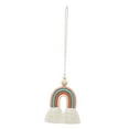 thumbnail image 1 of DYNWAVECA Boho Rainbow Car Charm Tassel Car Rear View Mirror Pendant Handmade Wood Bead Essential Oil Diffuser for Wall Home Decor Pink, 1 of 9