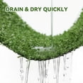 thumbnail image 3 of Daluvenix Artificial 7x15ft Turf Grass Lawn Rug, Realistic 0.4" Synthetic Grass Mat with Drainage Holes, Indoor Outdoor Fake Grass for Pets & Kids, 3 of 7