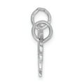 thumbnail image 2 of Real 14kt White Gold Key and Heart Break-apart Charm Pendant; for Adults and Teens; for Women and Men, 2 of 4