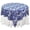 Royal/White, variant on AK TRADING CO. 60" x 60" Damask Flocked Square Table Top Cover Overlay for Home or Events (Royal/White)