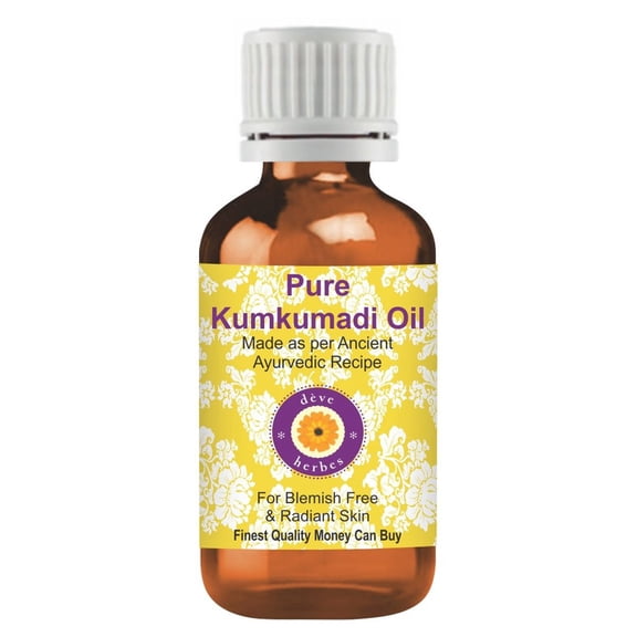 Deve Herbes Pure Kumkumadi Oil Natural Infused Botanical Extract Blend for Daily Personal Care 5ml