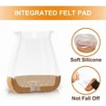 thumbnail image 2 of 24 Pcs Chair Leg Floor Protectors for Hardwood Floors Silicone Covers to Protect Wood Tile Floors Scratches Felt Pads Furniture Leg Caps No Noise (Fit:0.5"-0.89"), 2 of 12