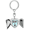 thumbnail image 1 of Dizzy Face Sketch Face Cartoon Heart Angel Wing Key Chain Holder, 1 of 3