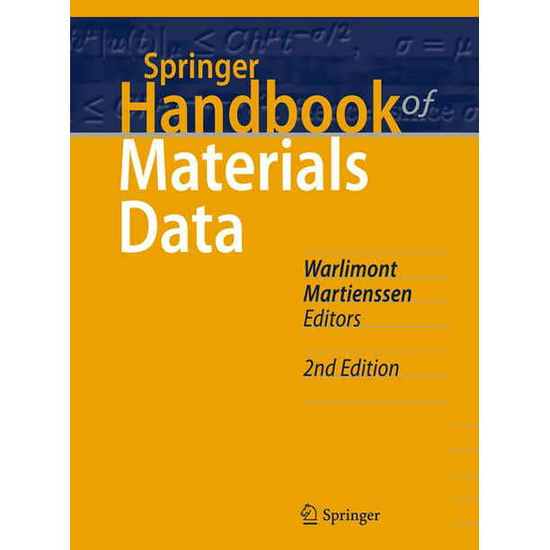 springer handbook of condensed matter and materials data 2 ed