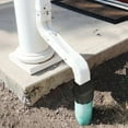 thumbnail image 3 of 3x4 Inch PVC Square Rain Gutter Downspout Adapter, Connects Gutter to Drain Pipe, Outdoor Water Proof Fit, Easy Snap On Installation Fits Standard 3"x4" Gutters, 3 of 7