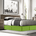 thumbnail image 1 of Nestl Easy Fit 14” inch Tailored Drop Pleated Microfiber Bed Skirt Dust Ruffle, Queen, Garden Green, 1 of 4