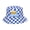 #0351-Light Blue, variant on Men Oktoberfest Bucket Hat Checkered Plaid Beer Logo Printed Wide Brim Sun Protection Foldable Fisherman Cap For Beer Festival Party Outdoor Vacation Gift