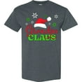 thumbnail image 3 of Inktastic Grandpa Claus with Christmas Santa Hat and Snowflakes T-Shirt, 3 of 5