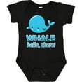 thumbnail image 3 of Inktastic Whale, Hello There Boys or Girls Baby Bodysuit, 3 of 5