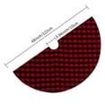 thumbnail image 2 of Red and Black Buffalo Plaid Christmas Tree Skirt,48inch Double Sided Anti-slip Christmas Tree Mat Tree Skirt Decorations for Holiday Party Xmas Tree Ornament, 2 of 7