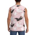 thumbnail image 4 of Balery Swan And Flowers2 Camisetas sin mangas para hombre, absorbe la humedad y protege contra el mal olor.-3X-Large, 4 of 7
