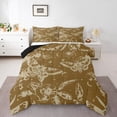 thumbnail image 2 of Erosebridal Gothic Halloween Bedding Toddler Comforter Set, Bat Print Down Comforter, Olive Brown, Reversible 2 Pieces, 2 of 8